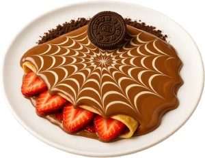 Oreo Strawberry Crepe Oreo Strawberry Crepe